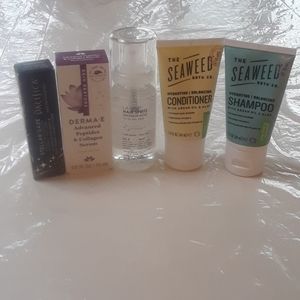 Assorted travel sized products